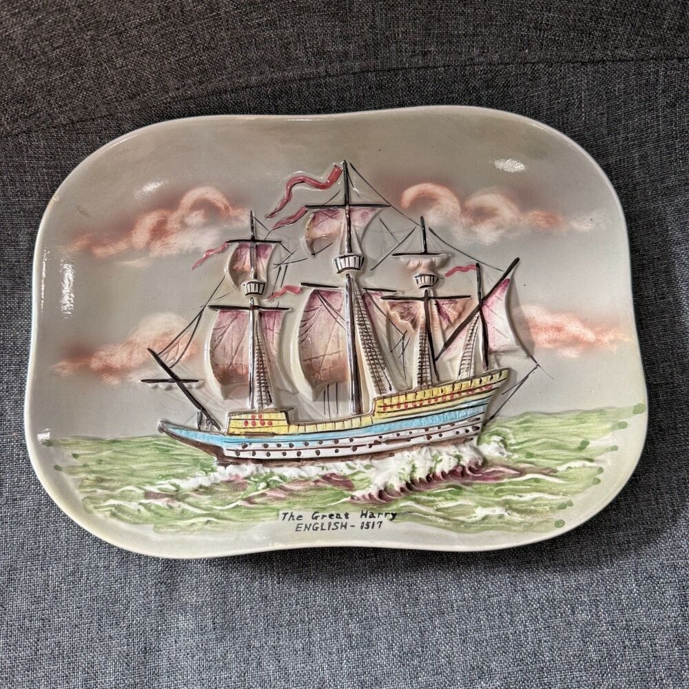 Collectors plate, Vintage, The Green Harry English 1817, Chase Made in Japan